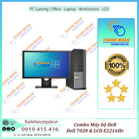 Combo Đen Cá Tính - Pc bộ Dell Optiplex 7020 SFF & LCD Dell E2216Hv - Mạnh mẽ & sang trọng