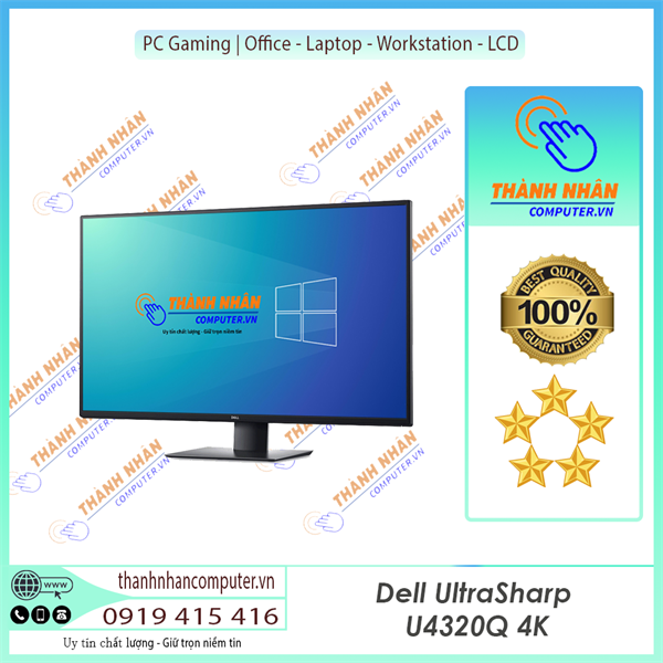 Màn hình Dell UltraSharp U4320Q 43 inch/4K/IPS/USB-C New FullBox