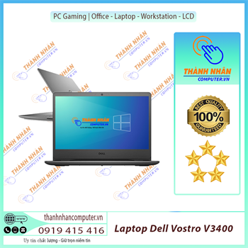 Laptop DELL VOSTRO V3400 YX51W6 / V4I7015W1 Intel thế hệ 11 Ram DDR4 8Gb SSD 256Gb - 512Gb FullHD 14" Win 11 - Đen