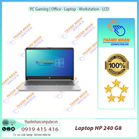 Laptop HP 240 G8-519A4PA  I3(1005G1) Ram 4G  SSD 256GB 14” HD  Win 10 Bạc, nhựa New 100%