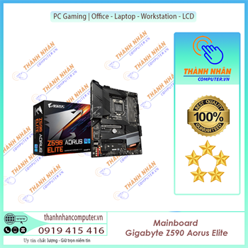 Mainboard Gigabyte Z590 AORUS ELITE (Intel Z590, Socket 1200, ATX, 4 khe Ram DDR4) New Fullbox