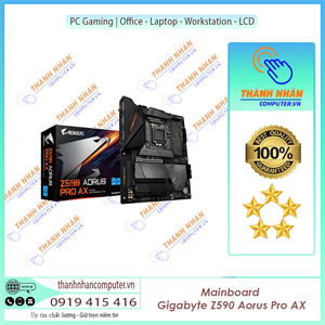 Mainboard Gigabyte Z590 AORUS PRO AX (Intel Z590, Socket 1200, ATX, 4 khe Ram DDR4) New Fullbox