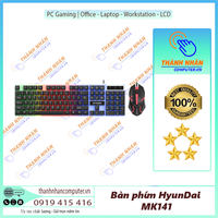 Bộ Bàn Phím Chuột Giả Cơ HY MK141 - Chuyên game - Có đèn LED 7 màu - Cho máy tính, laptop New 100%