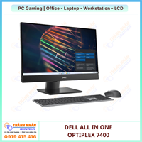 Dell OptiPlex All in One 7400 Intel thế hệ 12 16GB RAM 512GB SSD Vga Rời AMD M6100 LCD  23.8 inch FHD