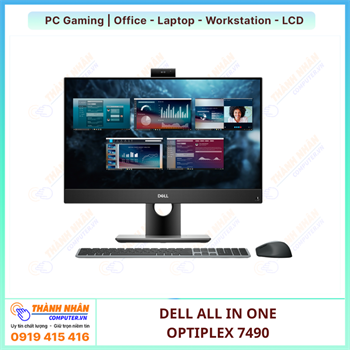 PC Dell OptiPlex All in One 7490 Thế Hệ 10 16GB RAM 512GB SSD GTX1650TI 23.8 inch FHD/WL+BT [QSD]
