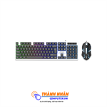 Bộ Bàn Phím Chuột Gaming AOC KM100, Keyboard Bàn Phím Chuột Chuyên Game Đèn LED 7 Màu, Hàng Chính Hãng AOC