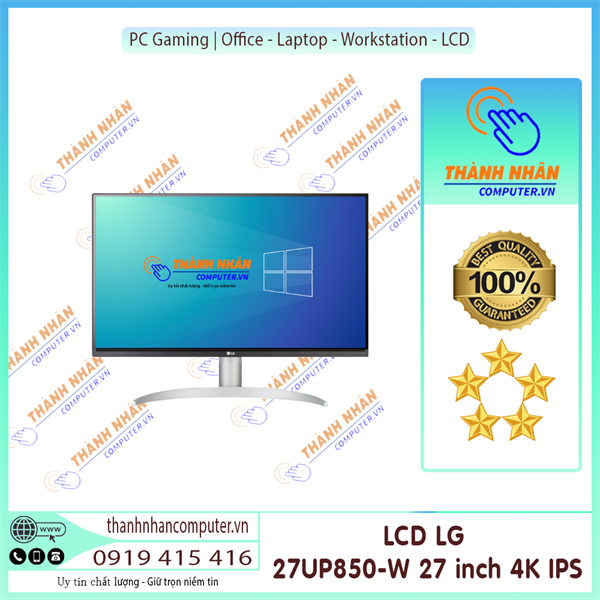 Màn hình máy tính LG 27MU88-W 27 inch 4K IPS USB TypeC - C New 98%