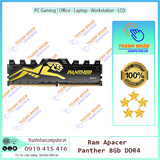 Ram Apacer Panther 8GB (1x8GB) DDR4 3200Mhz New 100%
