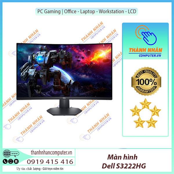 Màn hình máy tính Dell S3222HG 31.5 inch FHD Va 165Hz Cong New FullBox