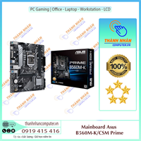 Mainboard Asus PRIME B560M-K/CSM (LGA 1200 - m-ATX Form Factor - DDR4) New Fullbox