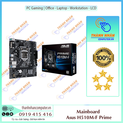 Mainboard Asus PRIME H510M-F (LGA 1200 - m-ATX Form Factor - DDR4) New Fullbox