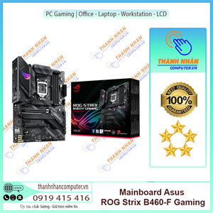 Mainboard ASUS ROG STRIX B460-F GAMING (Intel B460, Socket 1200, ATX, 4 khe Ram DDR4) New Fullbox