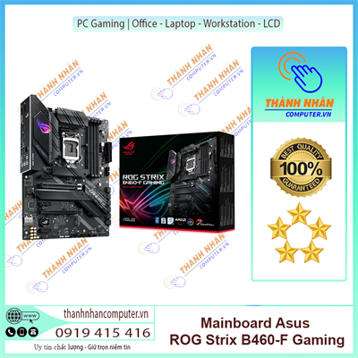 Mainboard ASUS ROG STRIX B460-F GAMING (Intel B460, Socket 1200, ATX, 4 khe Ram DDR4) New Fullbox