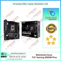 Mainboard ASUS TUF GAMING B560M-PLUS (Intel B560, Socket 1200, m-ATX, 4 khe Ram DDR4) New Fullbox