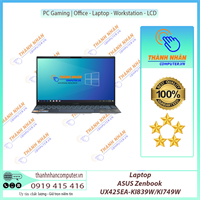 Laptop ASUS Zenbook UX425EA-KI839W/UX425EA-KI749W  I5(1135G7) 8GB SSD 512GB 14” FHD, IPS Win 11 Xám đen