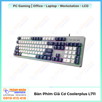 Bàn phím cao cấp L711 (Chống ồn) DOUBLE-SHOT Led Mixled – Rainbow – Multiled