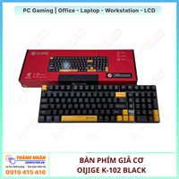 Bàn Phím Giả Cơ OIJIGE K-102 Black –  Phong Cách Hiện Đại (Bảo hành 12 tháng)