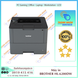 Máy in laser đen trắng Brother HL-L6200DW (In Duplex - Wifi)