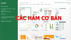 Tổng hợp các hàm trong Excel thông dụng và cách sử dụng đầy đủ nhất