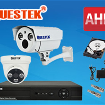 BỘ 2 CAMERA QUESTEK ĐỘ PHÂN GIẢI AHD-TVI SIÊU NÉT