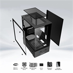 Case Bẻ Cá Coolerplus CPC-EX32B/EX32W Đen/Trắng Hàng Mới Chính Hãng