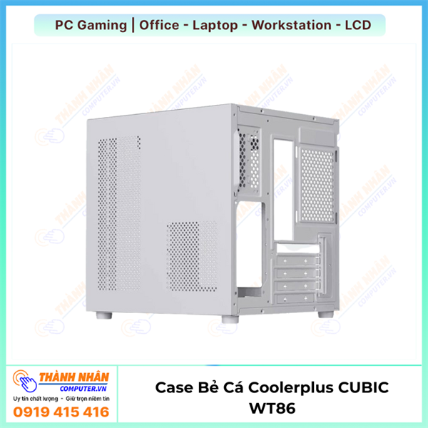Vỏ Case Bể Cá CUBIC COOLERPLUS BL82/WT86 (Đen/Trắng) Chính Hãng