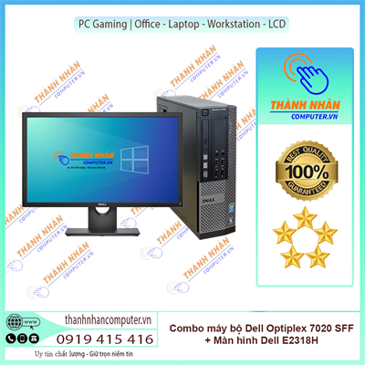 Combo máy bộ hiện đại cá tính - Pc bộ Dell Optiplex 7020 SFF & LCD Dell E2318H 