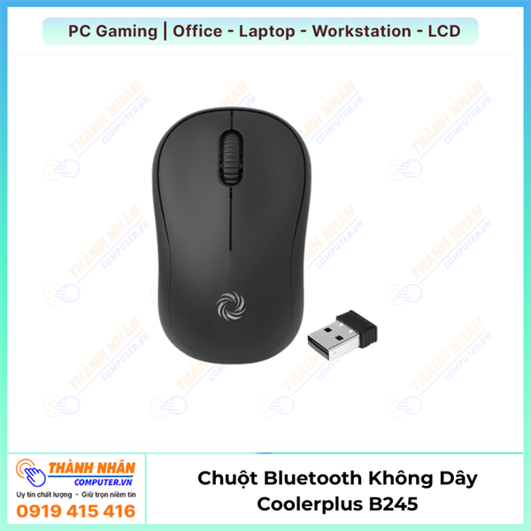 Chuột Bluetooth 5.0 và Wireless 2.4G Coolerplus B245 New Chính Hãng
