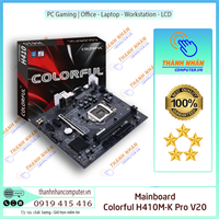 Mainboard Colorful H410M-K Pro V20 (Socket 1200, VGA & HDMI) New Fullbox