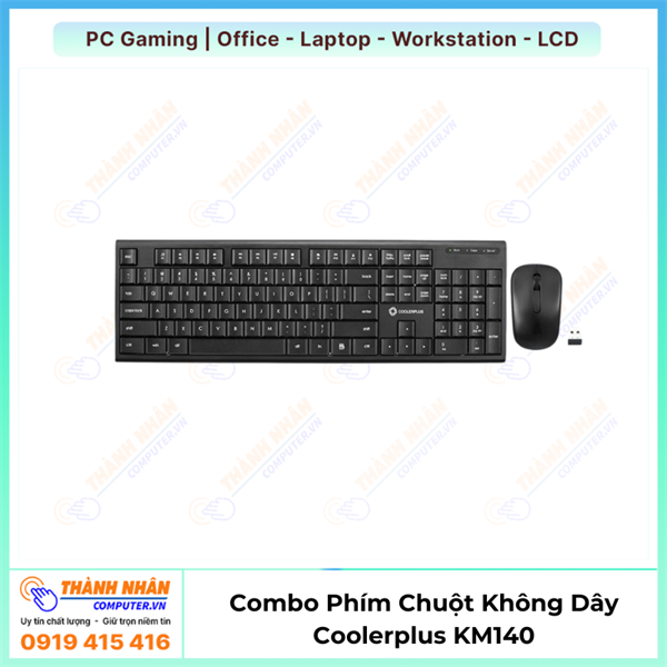 Combo Phím Chuột Không Dây Coolerplus KM140 Chính Hãng