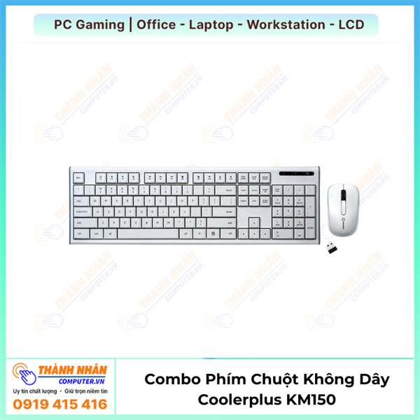 Combo Phím Chuột Không Dây Coolerplus KM150 Chính Hãng
