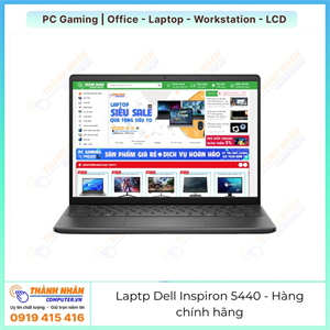 Dell Inspiron 5440 i5-1334U/512GB SSD/8GB - 16GG DDR5/14" FHD/WIN11/CARBON BLACK New