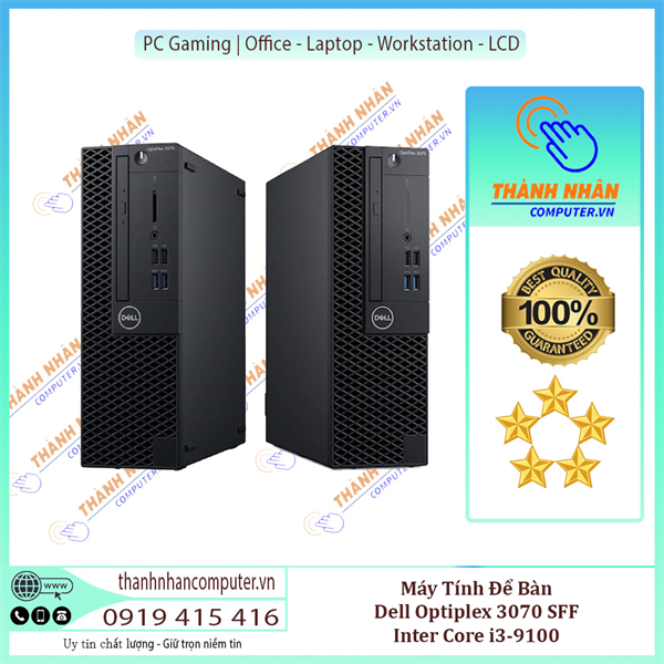 Máy Tính Để Bàn Dell Optiplex 3070 SFF,Inter Core i3-9100 New Full Box