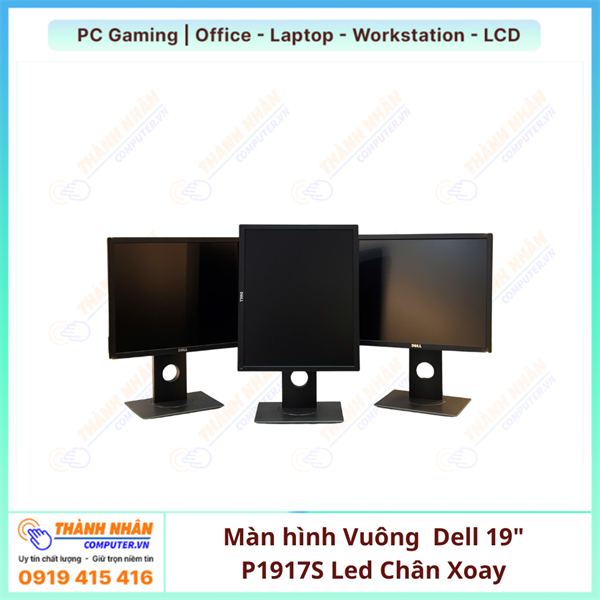 Màn hình Vuông  Dell 19" P1917S IPS Led Chân Xoay