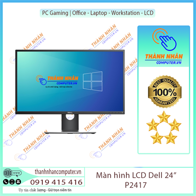 Màn hình LCD Dell 24" P2417 (23.8inch/Full HD/IPS/6ms/60Hz/250 cd/m²) Renew FullBox