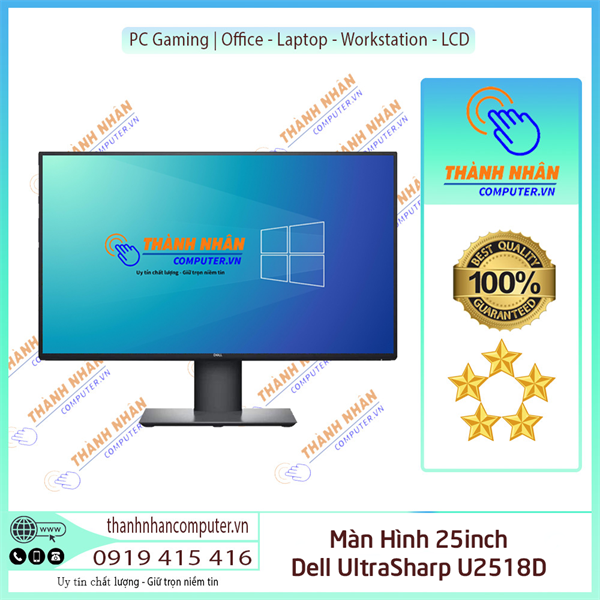 Màn Hình Dell UltraSharp U2518D 25" IPS 2K chuyên đồ họa Like New 99%