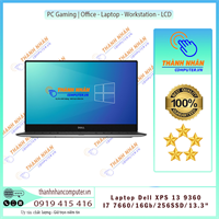 Laptop DELL XPS 13 9360 / CPU I7 - 7660U / RAM 16GB / SSD 256GB / MÀN 13.5 INCH FHD IPS