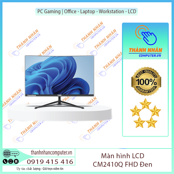 Màn hình LCD 24″ VSP VL24 (CM2410Q) FHD 75Hz Cong Chính Hãng (Trắng/Đen) Mới