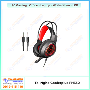 Tai nghe có dây COOLERPLUS FH350 Hàng mới fullbox
