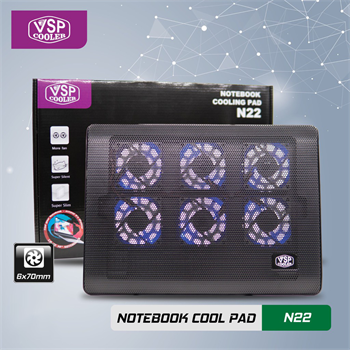 Đế Quạt Tản Nhiệt Laptop VSP Cooler N22 Chính Hãng FullBox