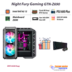 Máy bộ Night Fury Gaming GTN-Z690 Intel thế hệ 12 Ram 8Gb SSD M2 NVME 256Gb + HDD 1TB RTX Series New 100% Bảo hành 36 tháng