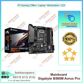 Mainboard Gigabyte B560M-AORUS PRO (Intel B560, LGA 1200, m-ATX, 4 khe Ram DDR4) New Fullbox