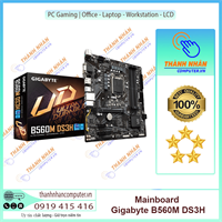 Mainboard Gigabyte B560M-DS3H (Intel B560, LGA 1200, m-ATX, 4 khe Ram DDR4) New Fullbox