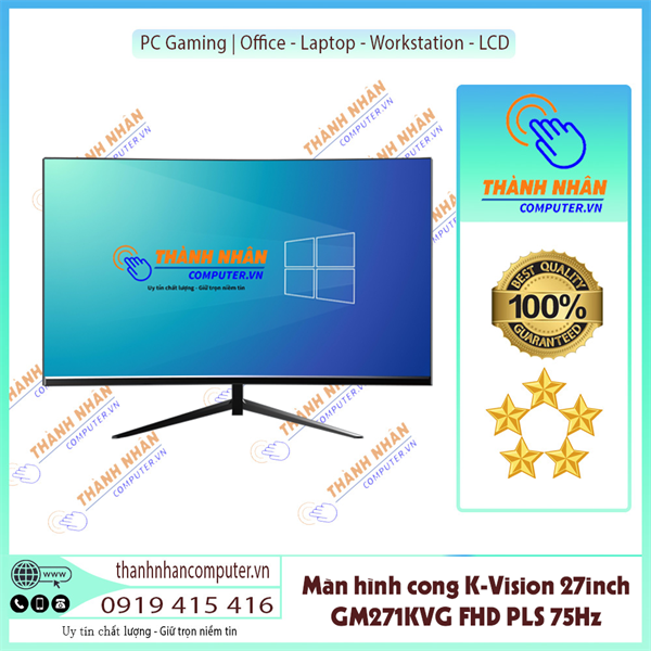 Màn Hình Cong full viền K-Vision GM271KVG GM241CVG New FullBox