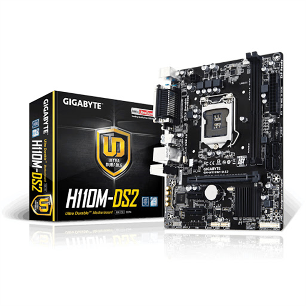 Main Gigabyte H110M-DS2 (Chipset Intel H110/ Socket LGA1151/ VGA onboard) Renew Fullbox 