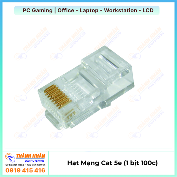 Hạt mạng RJ45 Cat5e 100c/túi