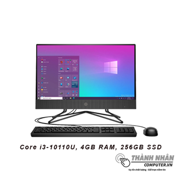 Máy tính để bàn HP 200 Pro G4 AIO Non Touch,Intel Thế hệ 10 ,4GB RAM, 256GB SSD New 100% FullBox