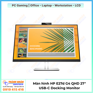 Màn hình HP E27d G4 QHD 2560 × 1440 60Hz USB-C + Webcam
