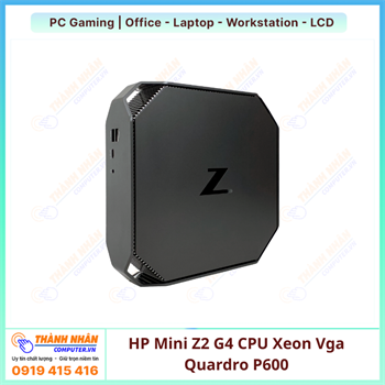 PC HP Mini Z2 G4 CPU Xeon 2136 Ram 16GB NvMe 512GB Vga Quardro P600 Wifi Like New