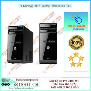 Máy bộ HP Pro 3400 MT - Intel Core thế hệ 2 / RAM 4GB / 250GB HDD